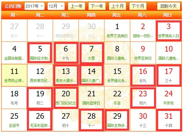 2017年12月裝修吉日有幾天，分別是那幾天